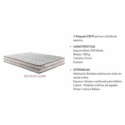 Imagem de Cama Box Solteiro: Colchão Espuma D33 Paropas Pasquale Plus + Base CRC Suede Gray(88x188)