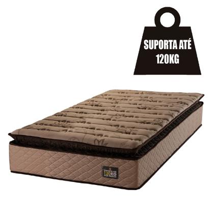 Imagem de Cama Box Solteiro Colchão Espuma D33 Pillow Top Van Gogh 88x188x67cm Marrom Hellen