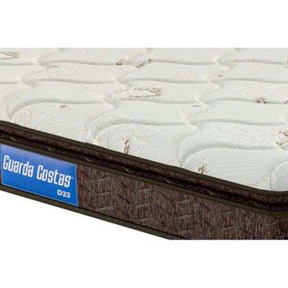 Imagem de Cama Box Solteiro: Colchão Espuma D33 Probel Guarda Costas Plus + Base CRC Suede Brown(88x188)