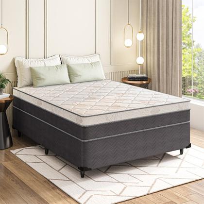Imagem de Cama Box Solteiro Colchão Molas Ensacadas Luare Europillow 88x188x70cm Full Maestro Colchões