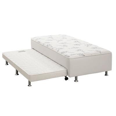 Imagem de Cama Box Solteiro com Auxiliar Ortopédico D28 Branco - Ortobom