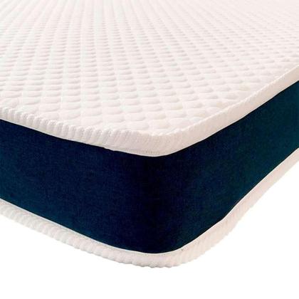 Imagem de Cama Box Solteiro com Colchão Guldi Duplo Plus D28 Azul e Natural