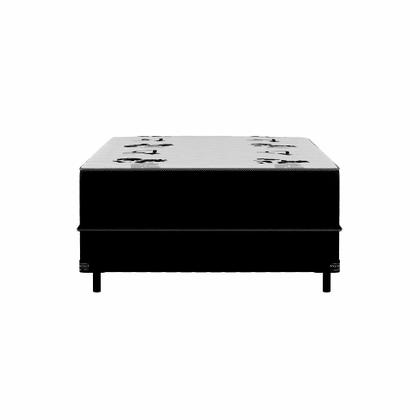 Cama Box Solteiro Conjugada Bologna D28 Ortopédico Floral e Preta - Mobly Imagem de Cama Box Solteiro Conjugada Bologna D28 Ortopédico Floral e Preta