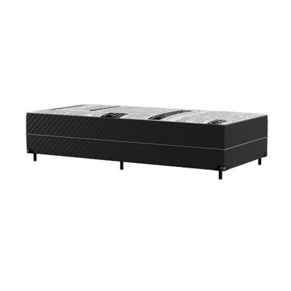Cama Box Solteiro Conjugada Bologna D28 Ortopédico Preta - Mobly Imagem de Cama Box Solteiro Conjugada Bologna D28 Ortopédico Preta