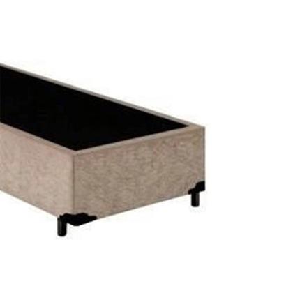 Imagem de Cama Box Solteiro Extremo Reforçado Suede Xerife Móveis Bege 40x88x188