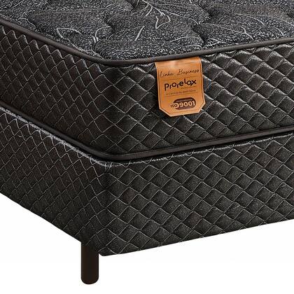 Imagem de Cama Box Solteiro King (Box + Colchão) 96x203x61 Pro Soft Bamboo Prorelax Molas Ensacadas Pillow Top Turn Free - Preto
