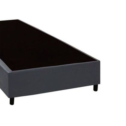 Imagem de Cama Box Solteiro Sintético Loja Xerife Cinza 40x88x188