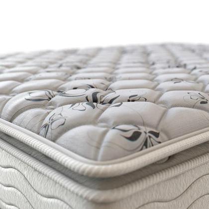 Imagem de Cama Box Super King Branca + Colchão de Espuma D33 Probel GuardaCostas ProEvidence Plus 193x203x63cm