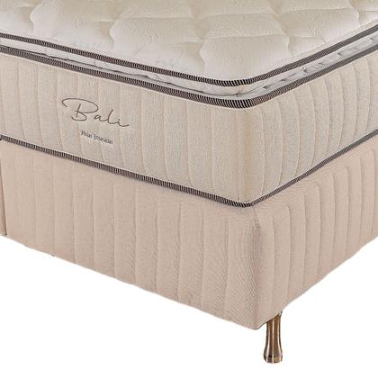 Imagem de Cama Box Viúva (Box + Colchão) 128X188X63 Bali Prorelax Molas Ensacadas Pillow Top Turn Free