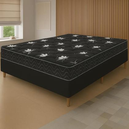 Imagem de Cama Box Viúva Colchão Castelar Espuma D33 128x188x51cm