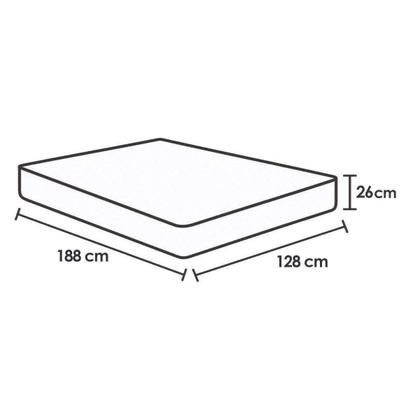Imagem de Cama Box Viúva: Colchão Ortopédico Orthoflex D33 Matera ML + Base CRC Suede Gray (128x188)