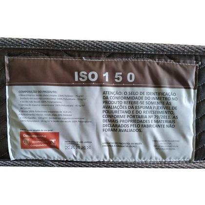 Imagem de Cama Box Viúva: Colchão Ortopédico Ortobom D45/EP Anatômico Fort Tech ISO 150 + Base CRC Courano Black(128x188)