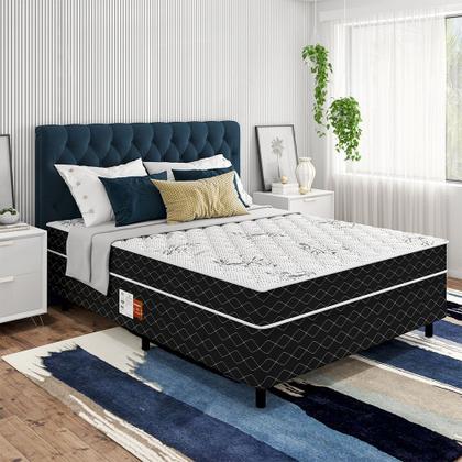 Imagem de Cama Box Viúva Conjugada Benfica Ortopédica 128x188x52cm Vstore