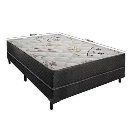Imagem de Cama Box Viuva Conjugada Ortopédico solteirão 128x188x53