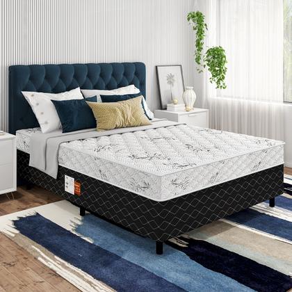 Imagem de Cama Box Viúva Molas Ensacadas Espuma D33 Ultra Confort 128x188x50cm Vstore