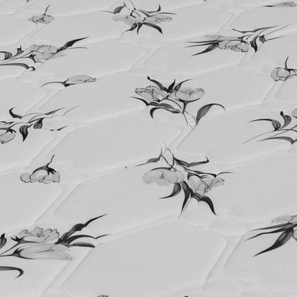 Imagem de Cama Box Viúva Preta Colchão Castelar Espuma D33 Bordado 128x188x57cm