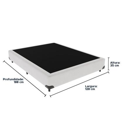 Imagem de Cama Box Viúvo 128x188 Branco