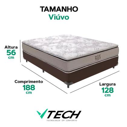 Imagem de Cama Box Viúvo e Colchão Four Season Molas V-tech