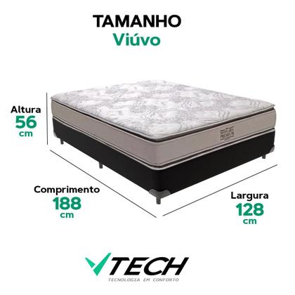 Imagem de Cama Box Viúvo e Colchão Four Season Molas V-tech