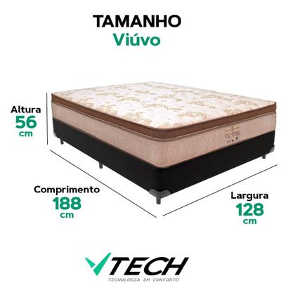 Imagem de Cama Box Viúvo Preto Colchão Victory Molas V-Tech V-Tech