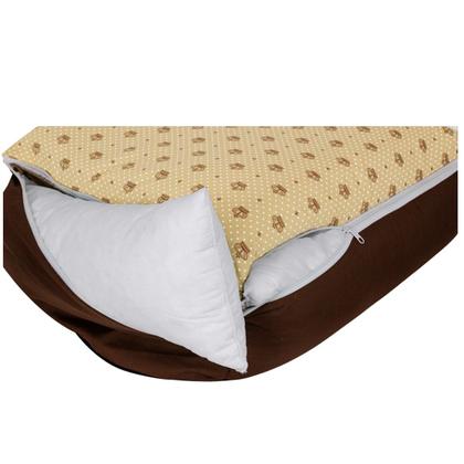 Imagem de Cama Caminha Pet Cachorro Gato Kit Gold 04 Peças Tamanho M Com Zíper Lavável