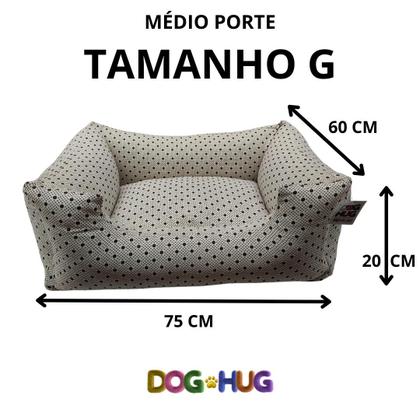 Imagem de Cama caminha pet premium com almofada separada e enchimento silicone