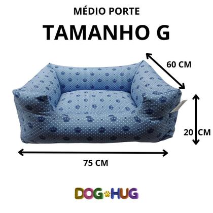 Imagem de Cama caminha pet premium com almofada separada e enchimento silicone