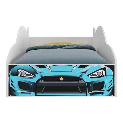 Imagem de Cama Carro 100% MDF Infantil Montessoriana com Colchão Incluso Multimóveis MP4323