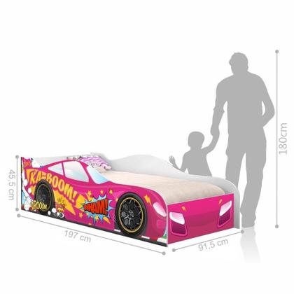 Imagem de Cama Carro Kaboom Stylo Pink Solteiro