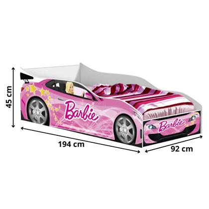 Imagem de Cama Carro Solteiro Barbie Motorista 1,94 Top Rosa Meninas