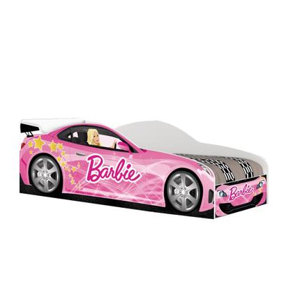 Imagem de Cama Carro Solteiro Com Colchão Adesivada Babi Rosa Solteiro