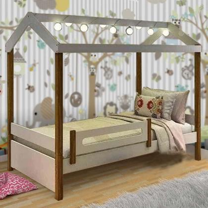 Imagem de Cama Casa Eliz Branca com LED