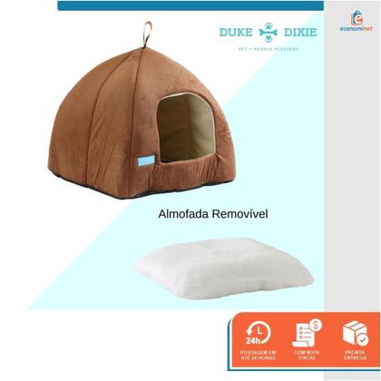 Imagem de Cama Casa Toca Iglu Tenda Caminha Cabana Para Cachorros E Ga