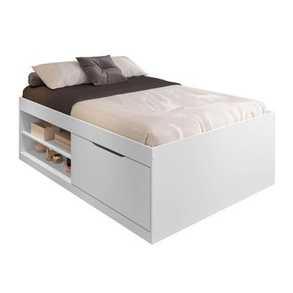 Imagem de Cama Casal Box Sapateira Tien Branco