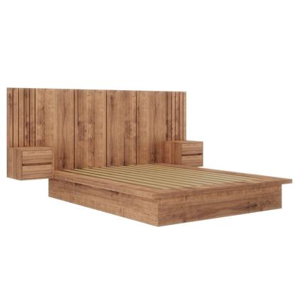 Imagem de Cama Casal com Cabeceira 2 Mesa de Apoio 4 Gavetas 8281 Yescasa