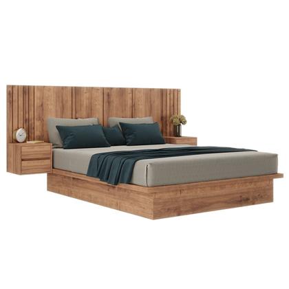 Imagem de Cama Casal com Cabeceira 2 Mesa de Apoio 4 Gavetas 8281 Yescasa