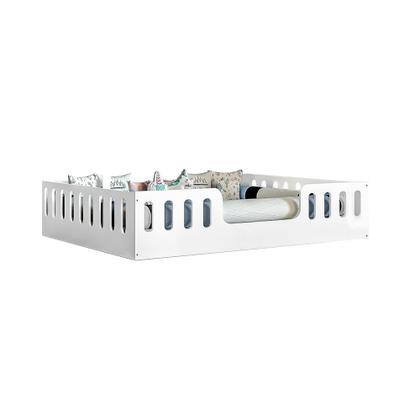 Imagem de Cama Casal Design Montessoriana Helo Branco Incluso Lousa Mágica