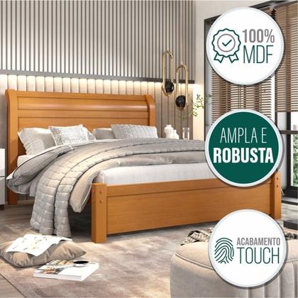 Imagem de Cama Casal em MDF Madri Espresso