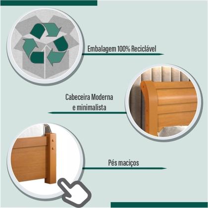 Imagem de Cama Casal em MDF Madri Espresso