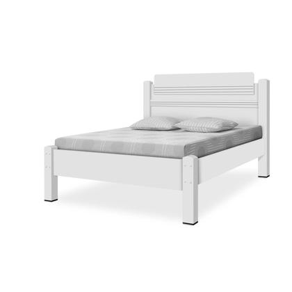 Imagem de Cama Casal em MDF/MDP Paris Branco