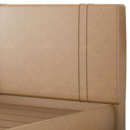 Imagem de Cama Casal Flutuante Com Cabeceira 140cm Astra W01 material sintético Fendi Lyam Decor