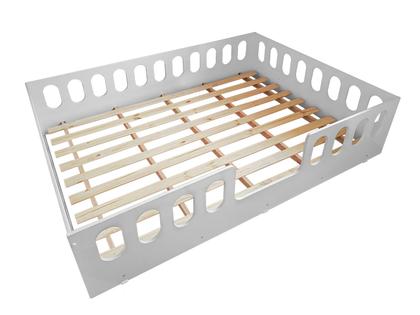 Imagem de Cama Casal Infantil Montessoriana Helo Branco Acompanha Luminária Led