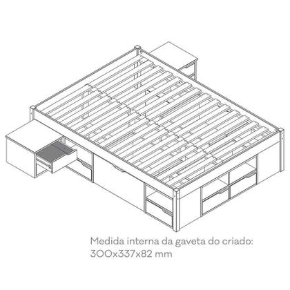 Cama Casal Kiara Amêndoa - Mobly Imagem de Cama Casal Kiara Amêndoa