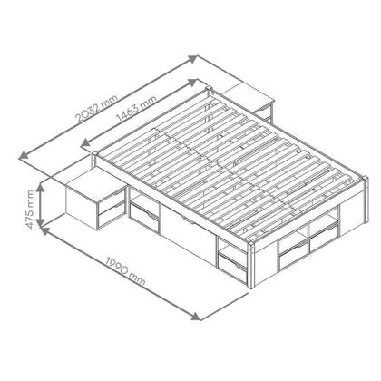 Cama Casal Kiara Amêndoa - Mobly Imagem de Cama Casal Kiara Amêndoa