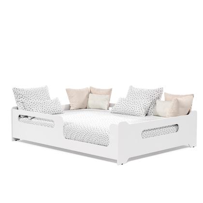 Imagem de Cama Casal Montessori 193x143 Proteção Grade + Colchão Casal