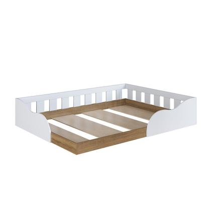 Imagem de Cama Casal Montessoriana Infantil 140 Memphis Branco