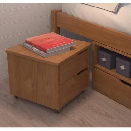 Imagem de Cama Casal Multifuncional Madeira Maciça 6 Gavetas Charme