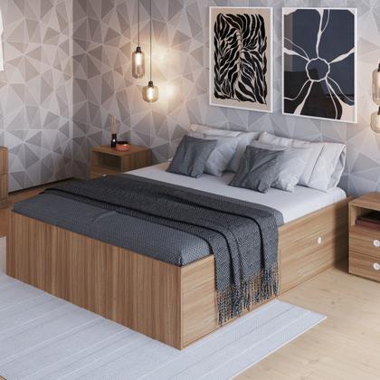 Imagem de Cama Casal Queen 160cm Com 4 Portas Tókio A05 Montana - Mpozenato