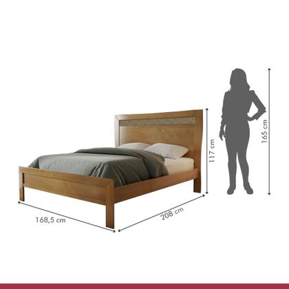 Imagem de Cama Casal Queen 168,5cm com Ratam Império