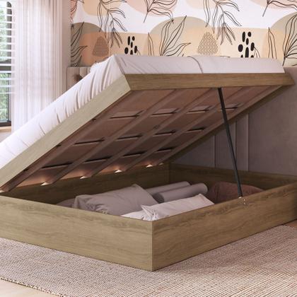 Imagem de Cama Casal Queen Box Baú Bogotá para colchões 158x198 cm CB1160 Art in Móveis